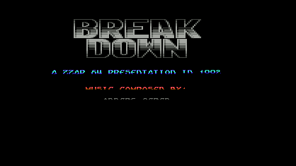 Break Down Title Screen
